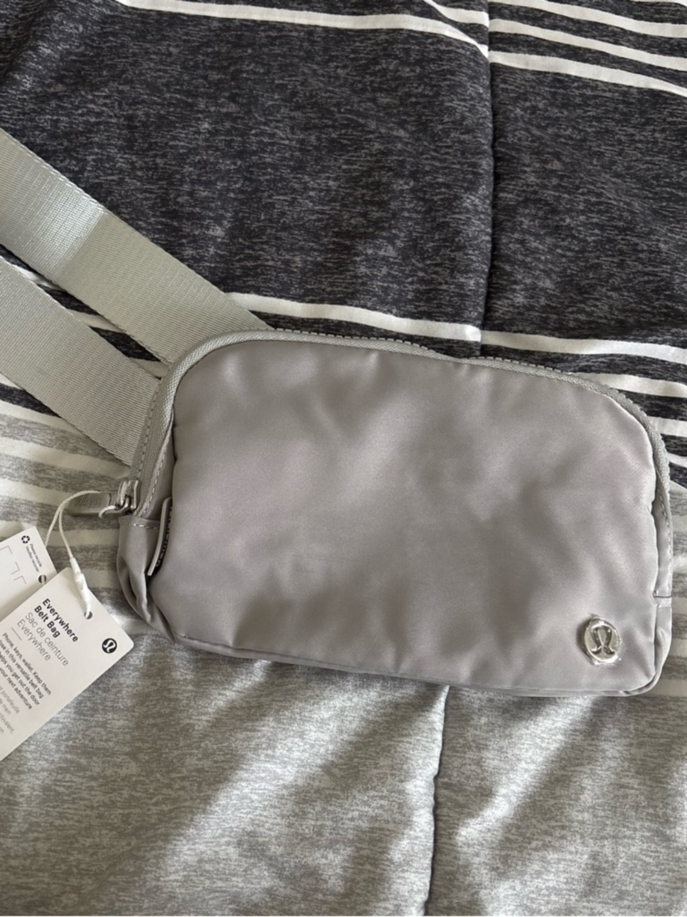 Light Gray lululemon (look alike) Sling Bag